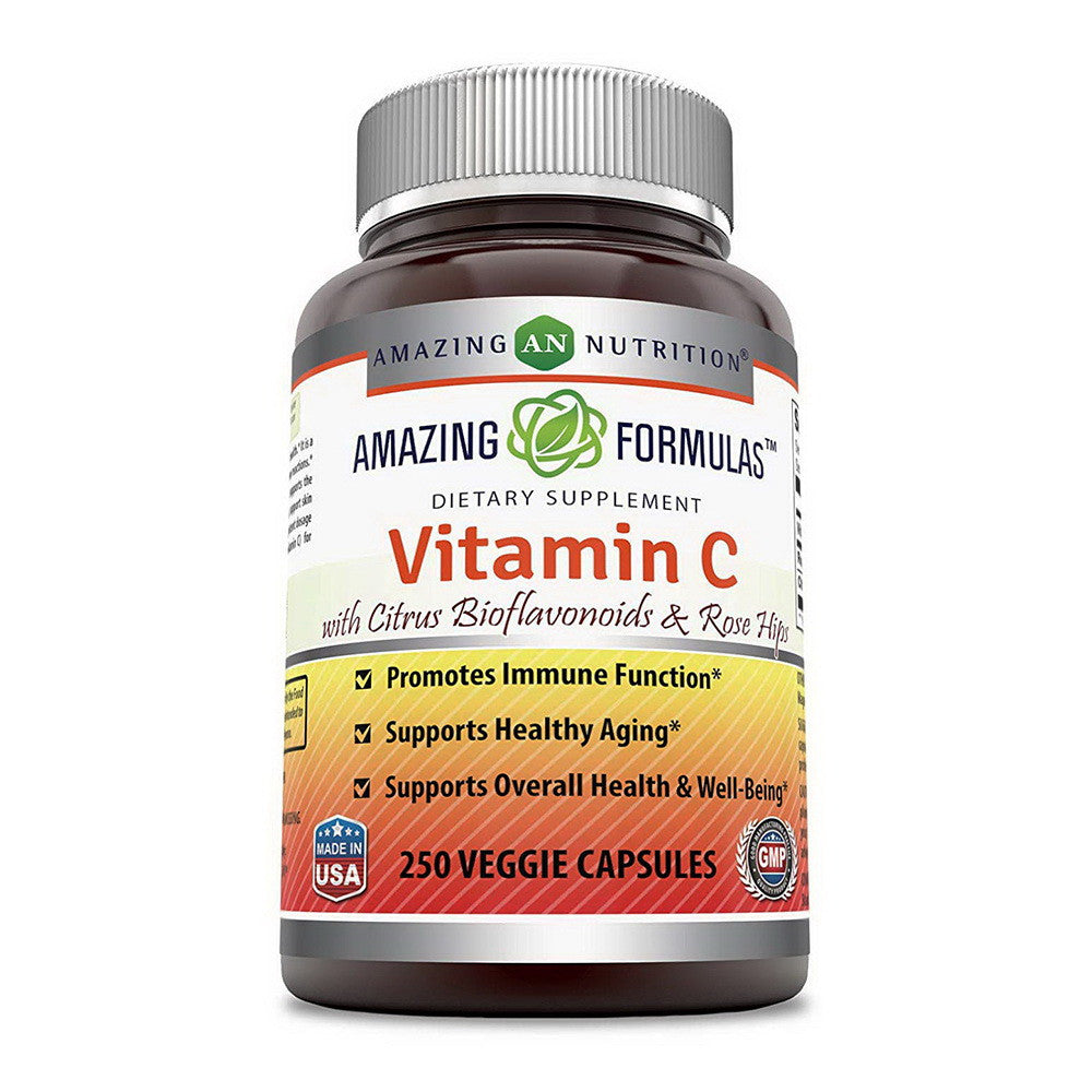 Amazing Formulas Vitamin C with Rose Hips 1000 Mg Dietary Supplement Tablets, 250 Ea